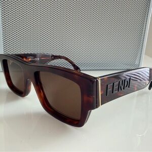 Fendi Tortoiseshell Sunglasses with Brown Lenses